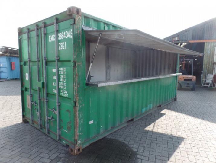 Container als verkooppunt